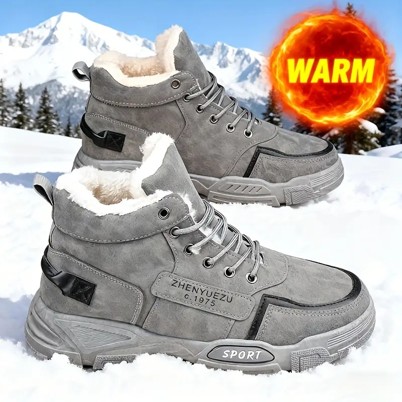 Waterproof Winter Boot - Bottes de neige d'extérieur pour hommes,