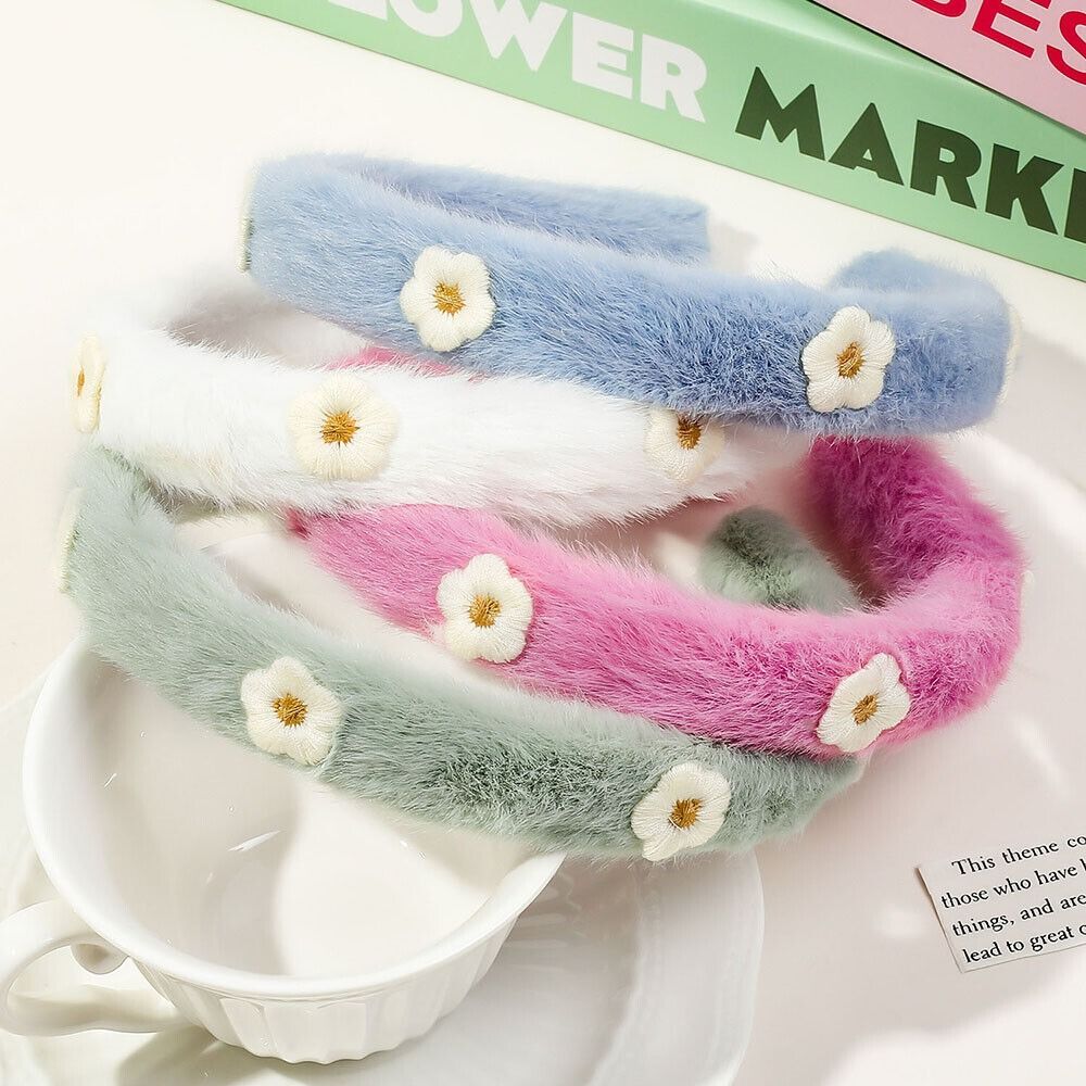 Winter Headband Fleece - Cerceau en Fausse Fourrure en Peluche,