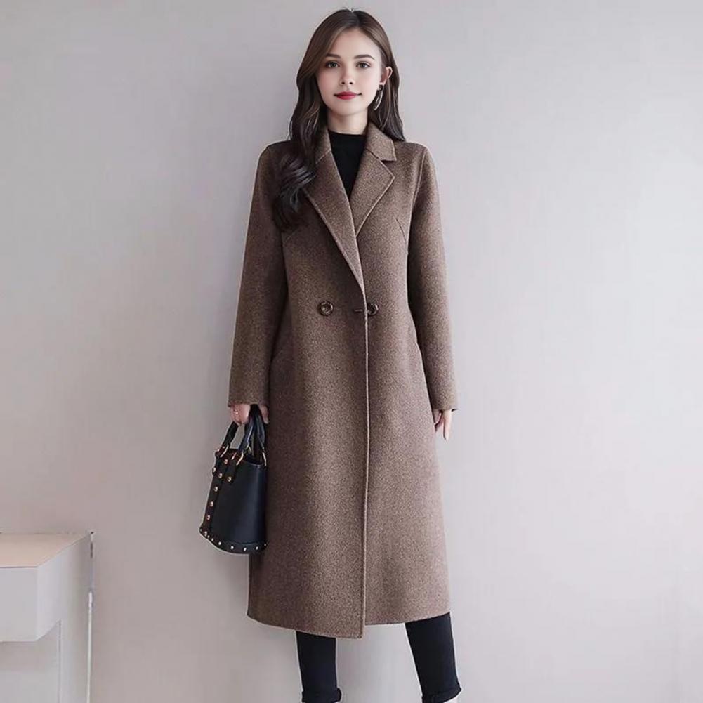 Wool Coat Peacoat - Manteau en laine pour femme, style