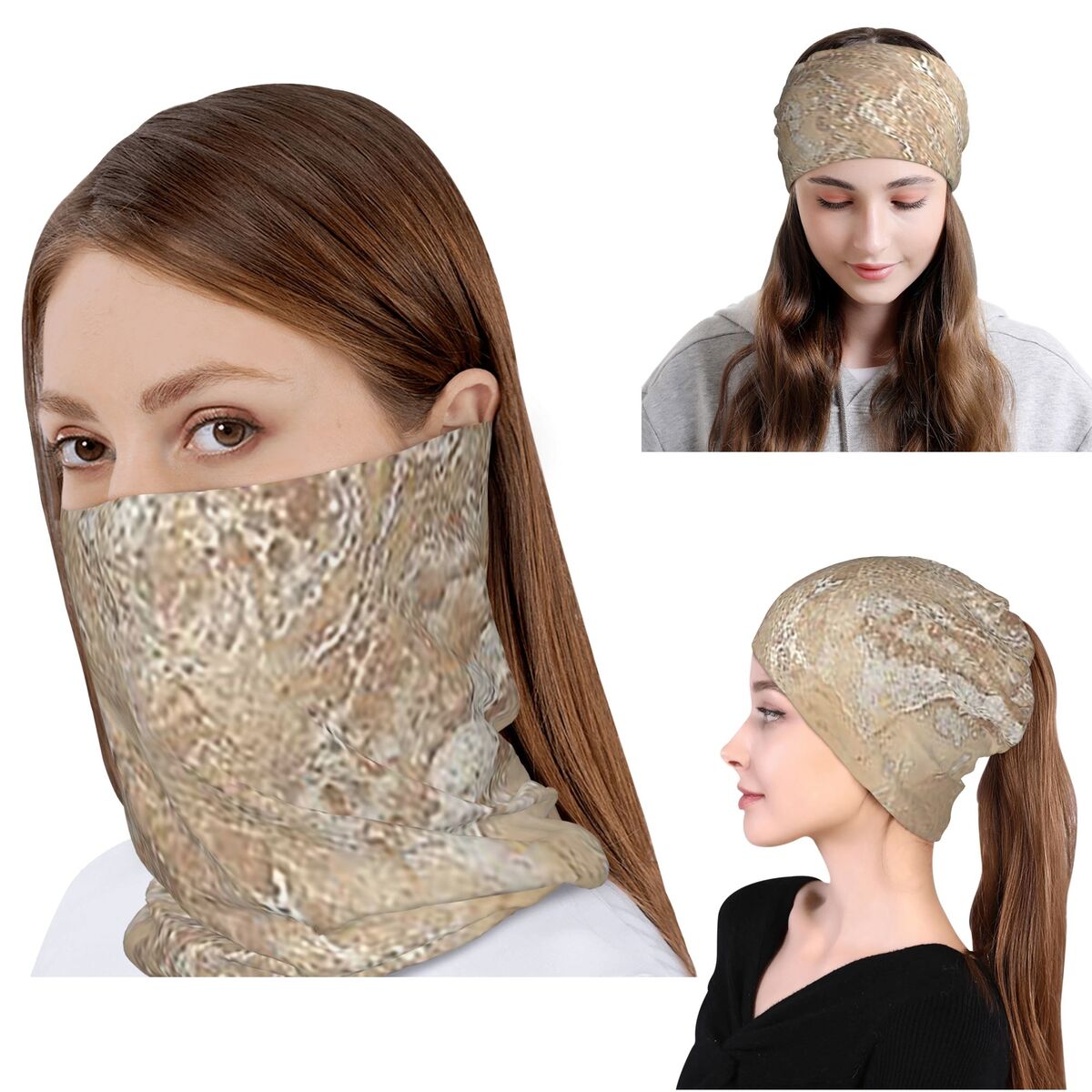 Knit Beanie Hat Warm - Cache-cou, masque, écharpe, bonnet et écharpe