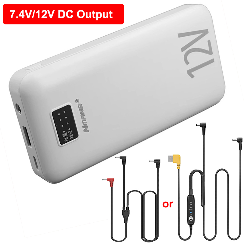 Heated Vest Battery - Banque d'alimentation 12V CC 18000mAh pour
