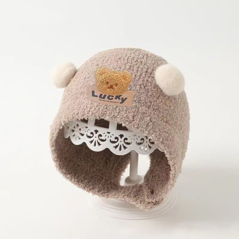 Knit Beanie Hat Warm - Bonnet d'hiver en peluche épaisse pour