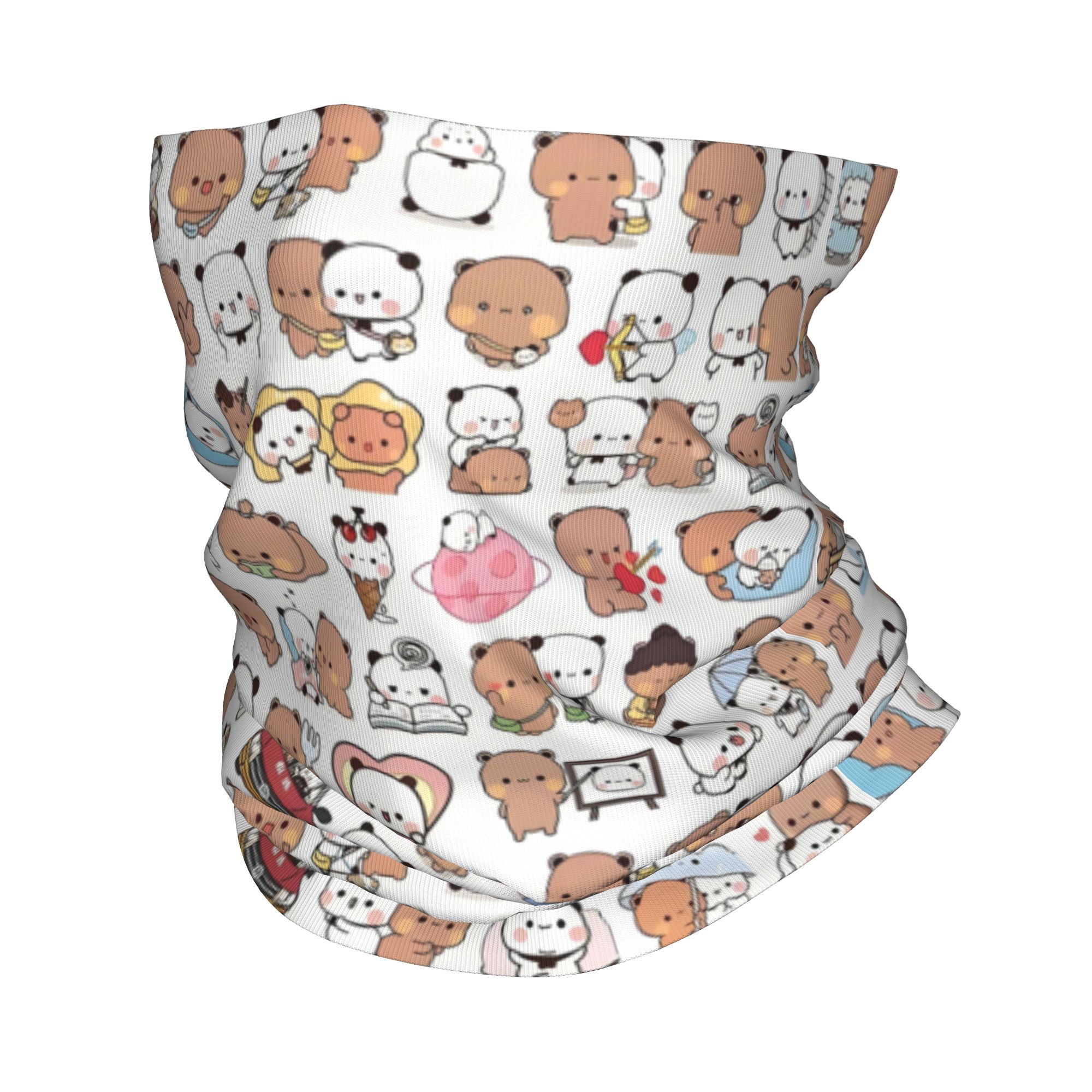 Neck Gaiter Fleece - Personnalisé ours dessin animé pêche et