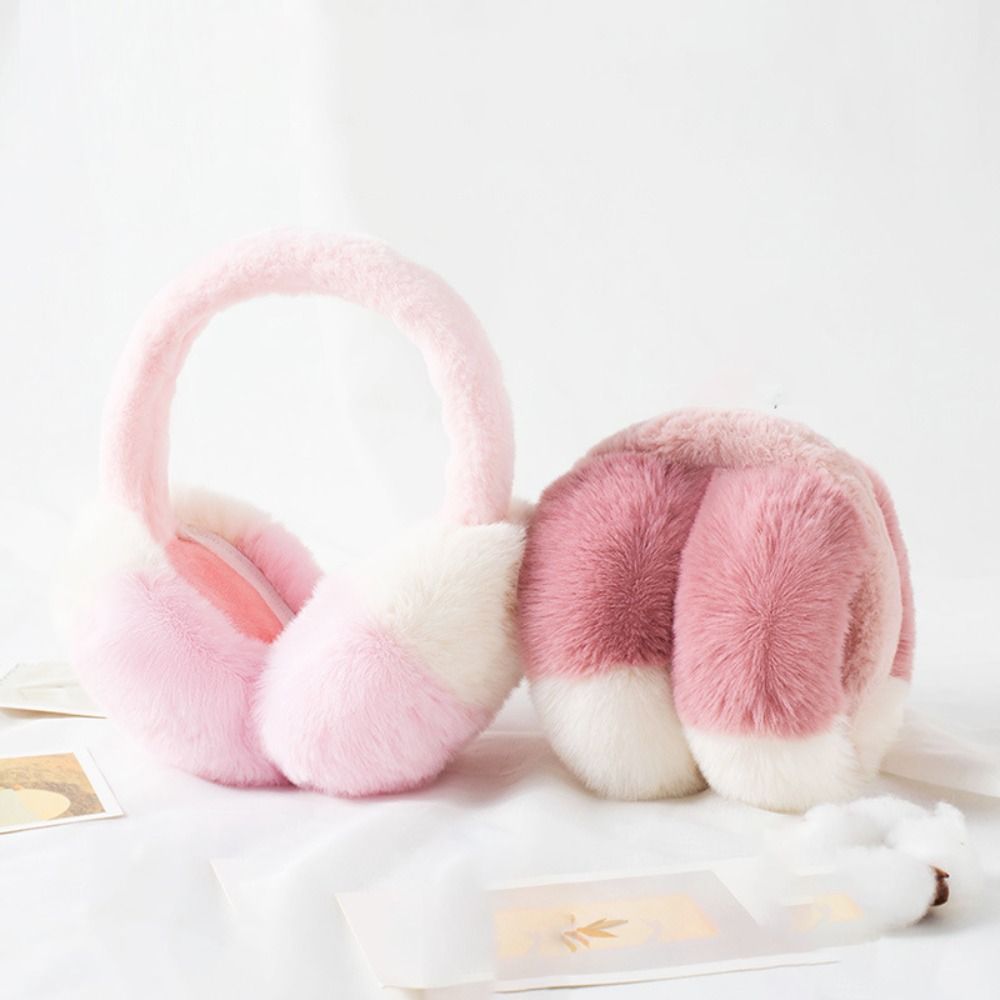 Earmuffs Foldable - Cache-oreilles en fausse fourrure, couleur bonbon,