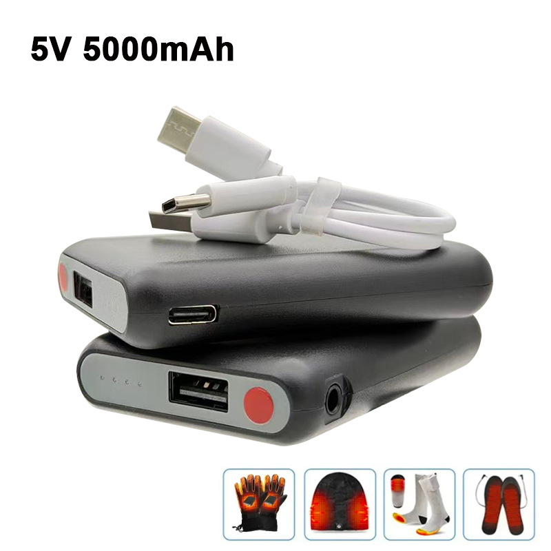 Heated Vest Battery - Batterie externe rechargeable USB-C 5V 5000mAh