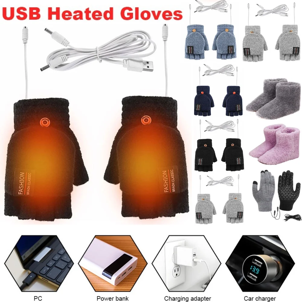 Hand Warmer Electric - Gants chauffants électriques USB pour l'hiver