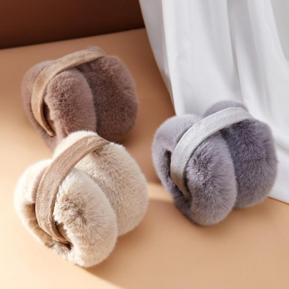 Earmuffs Foldable - Cache-oreilles en peluche pour femme, cache-oreilles