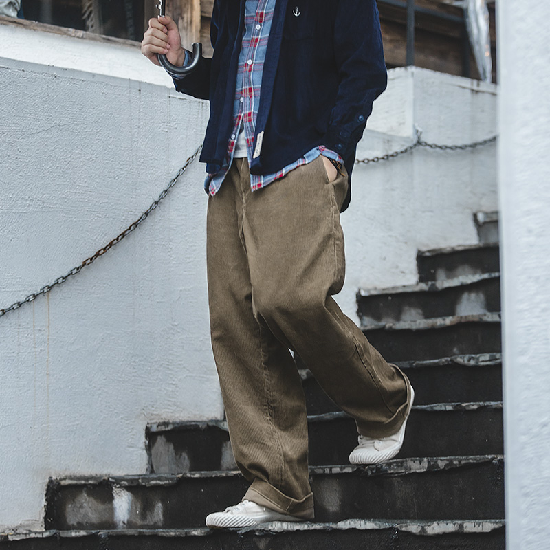 Corduroy Pant Warm - Maden-Pantalon Vintage Américain en Velours Côtelé