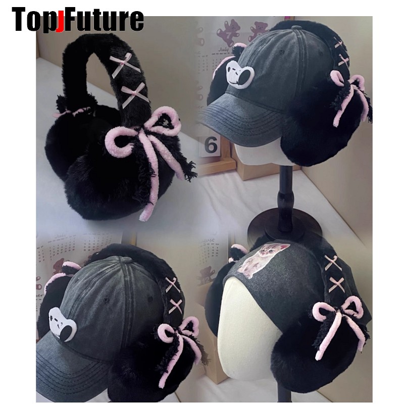 Earmuffs Foldable - Harajuku Y2k mignon doux Lolita arc
