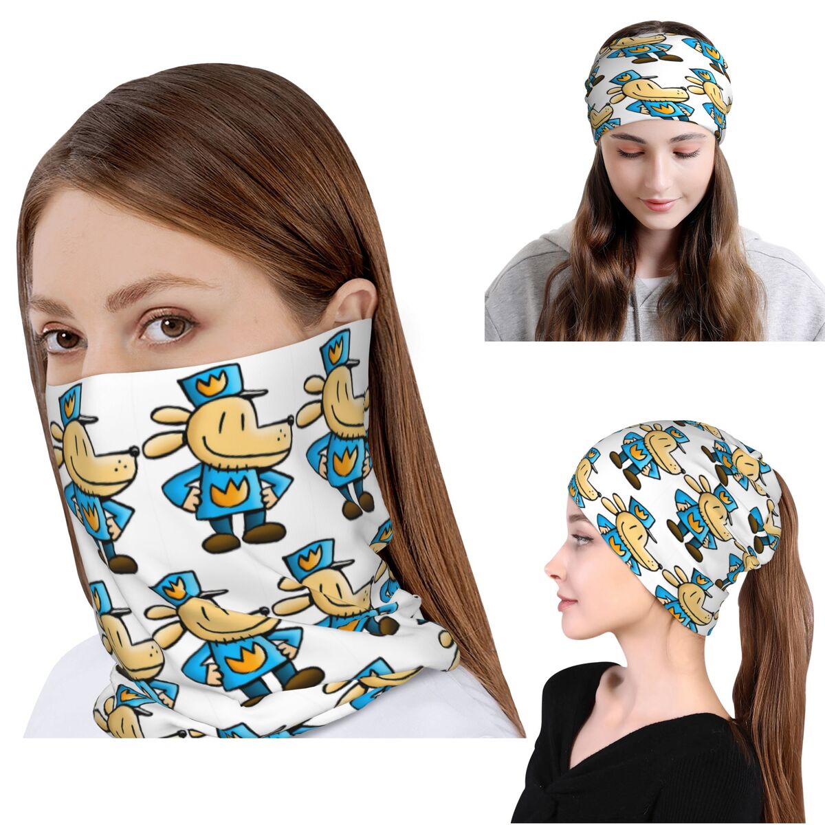 Knit Beanie Hat Warm - Dog Man Comédie Graphique - Bandana,