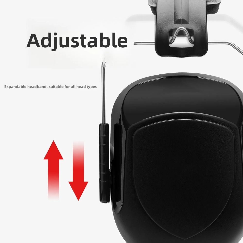 Earmuffs Foldable - Protège-oreilles robustes en ABS insonorisés, réglables,