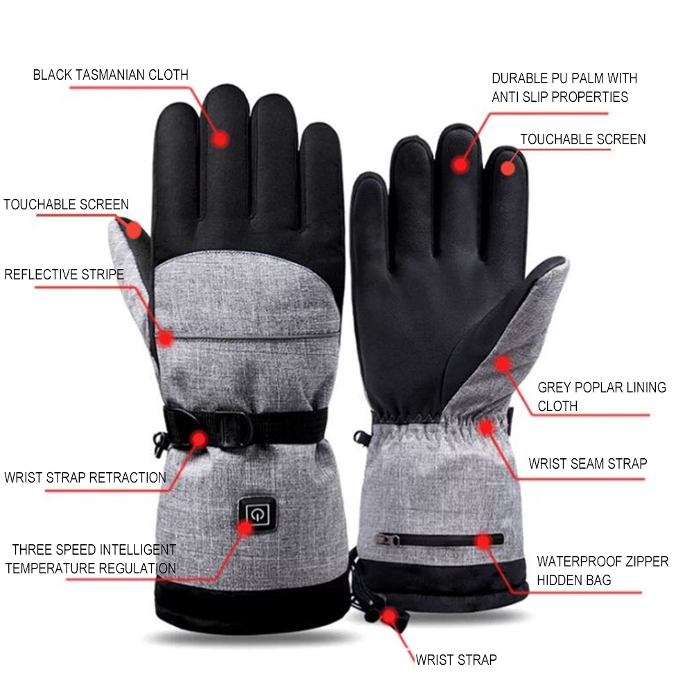 Hand Warmer Electric - 1 paire de gants chauffants électriques