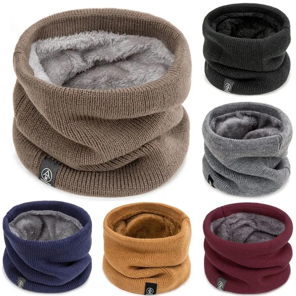 Wool Scarf Men - Mode femmes tricoté écharpe solide cachemire