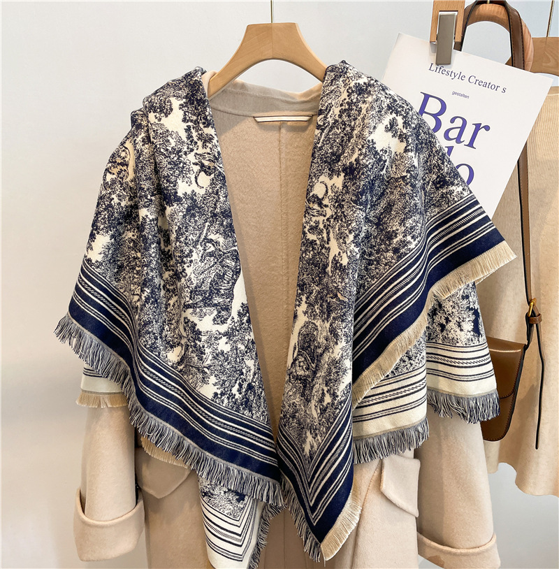 Cashmere Pashmina Wrap - Écharpe de luxe femmes mélange de