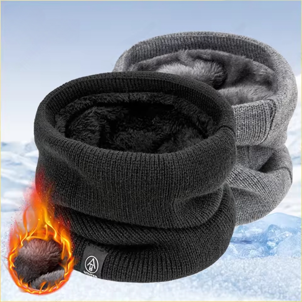 Neck Gaiter Fleece - Cache-cou d'hiver, écharpe doublée en polaire,