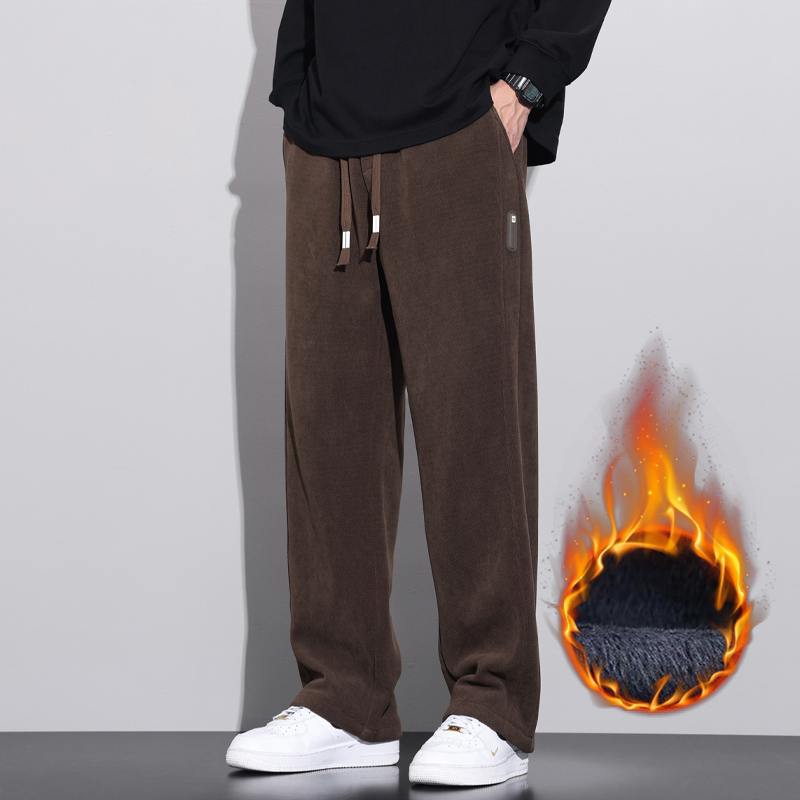 Corduroy Pant Warm - Hiver doux polaire chaud velours côtelé