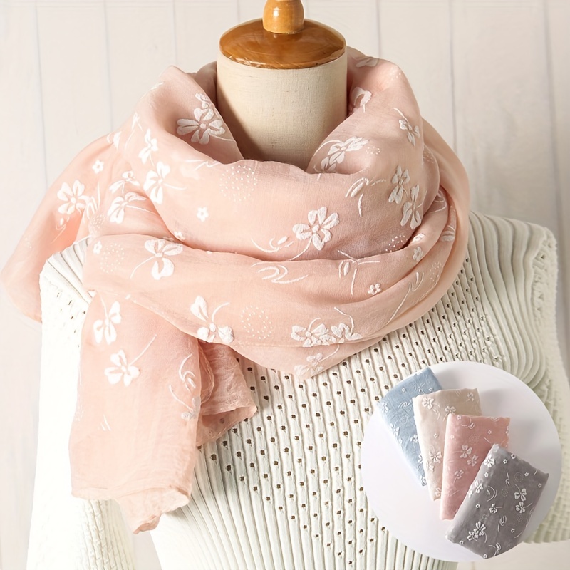 Shawl Wrap Winter - Écharpe Longue et Fine en Coton