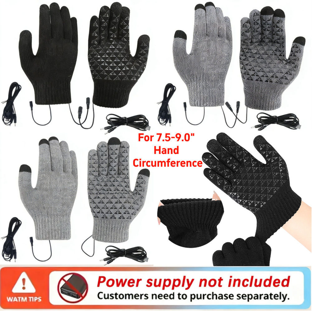 Touch Screen Gloves - 5-1 paires de gants tricotés chauffants