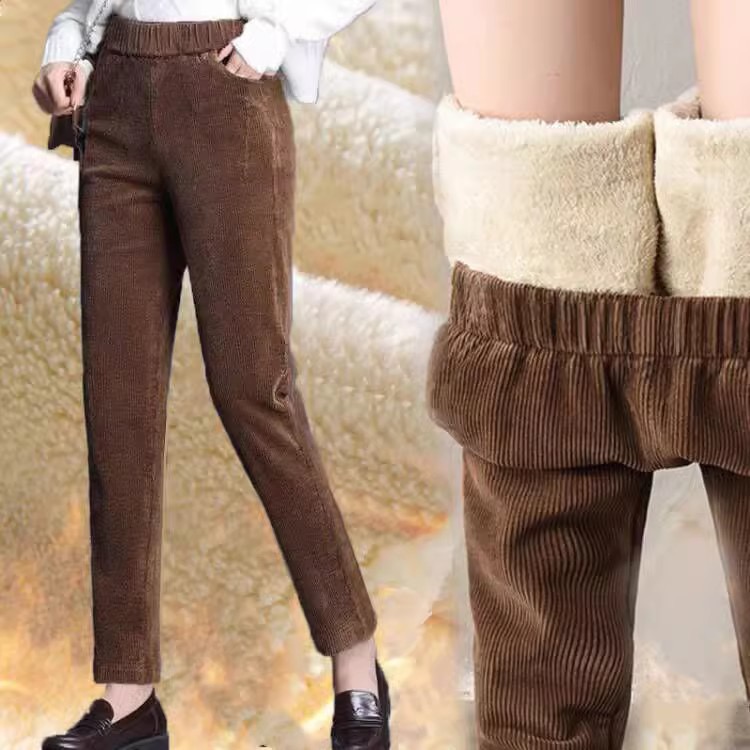 Corduroy Pant Warm - Pantalon décontracté épais en velours côtelé