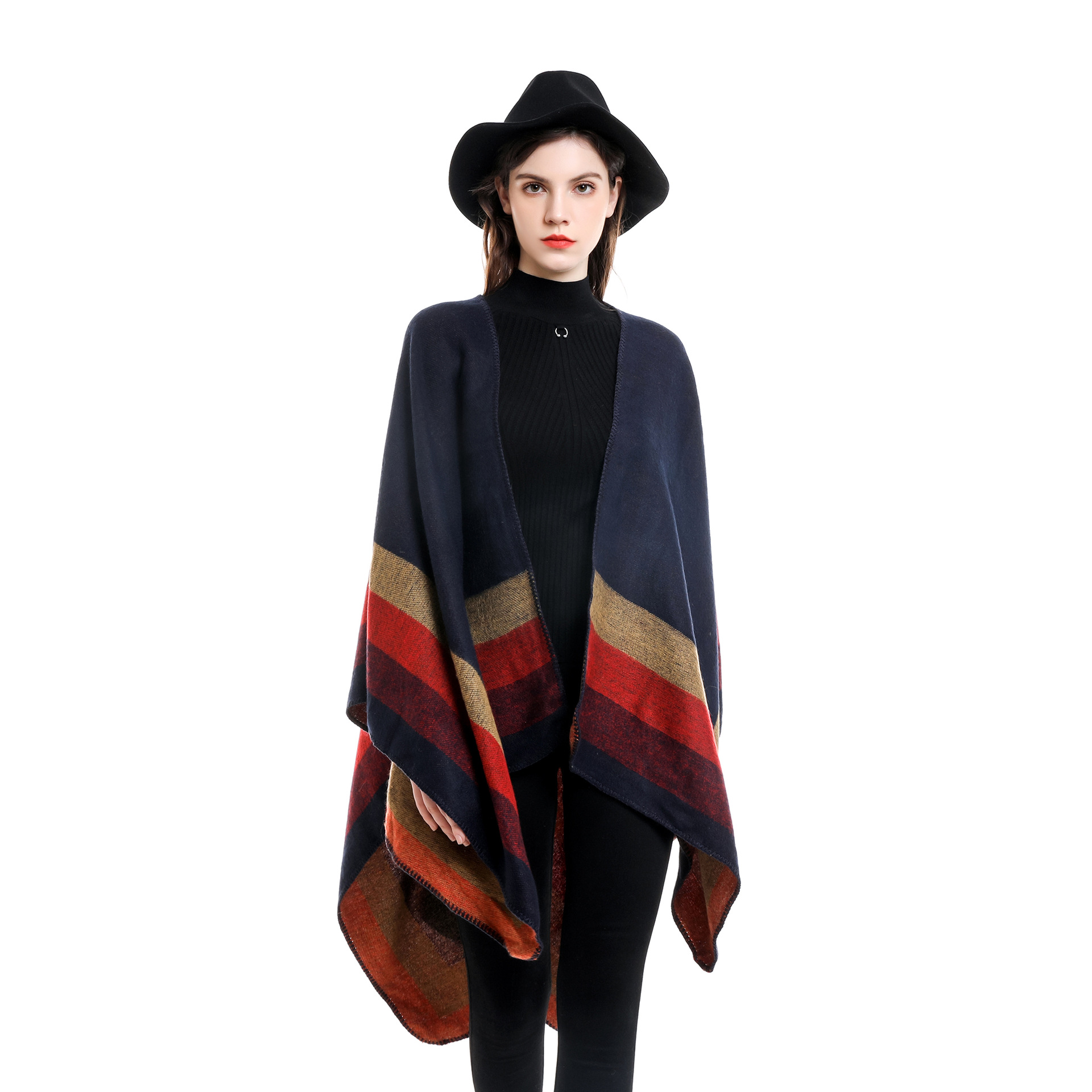 Ponchos et Capes à carreaux ch - Shawl Wrap Winter avis et prix