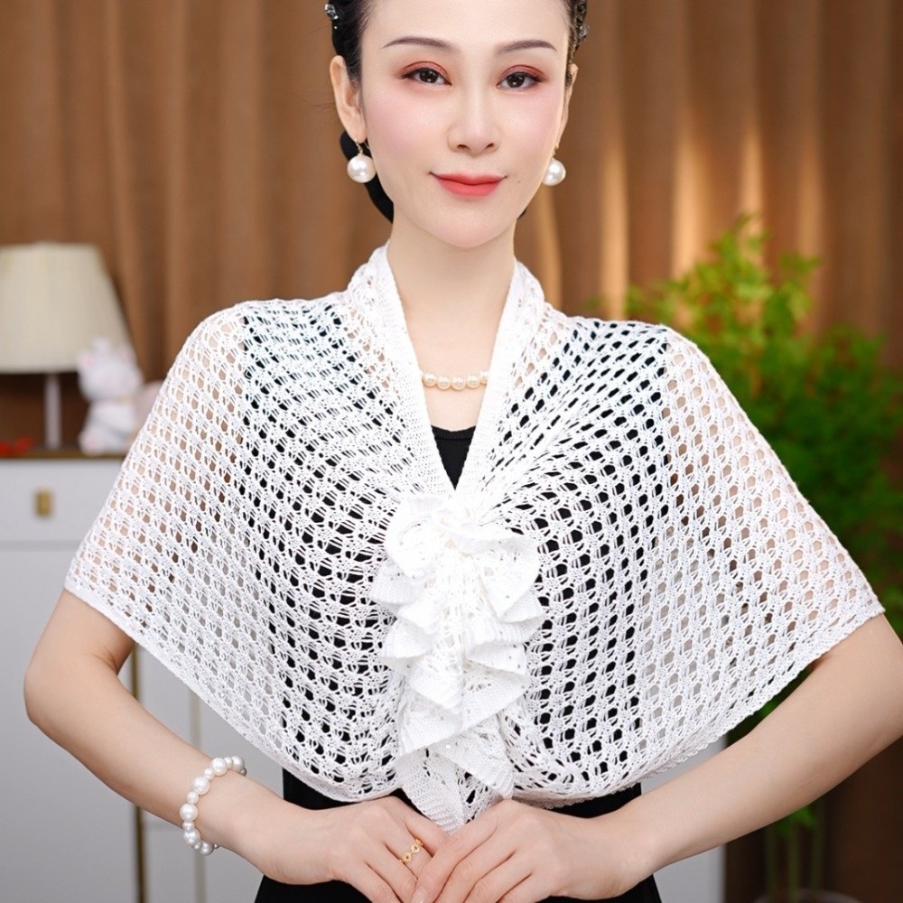 Cardigan ajouré à motif scinti - Shawl Wrap Winter avis et prix