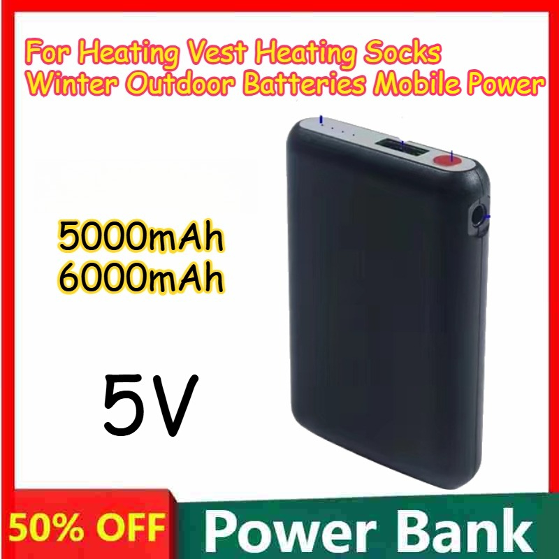 5000mAh 6000mAh 5V Rechargeabl - Heated Vest Battery avis et prix