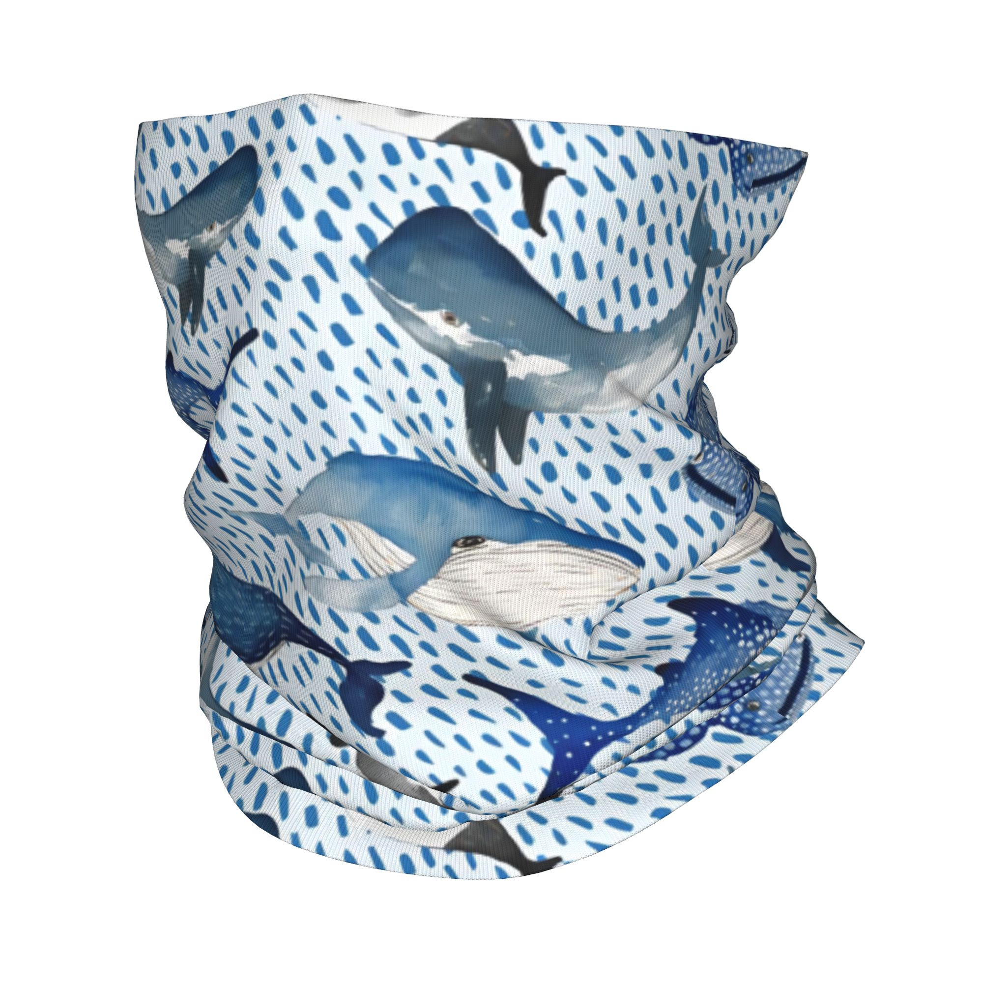 Personnalisé bleu aquarelle re - Neck Gaiter Fleece avis et prix