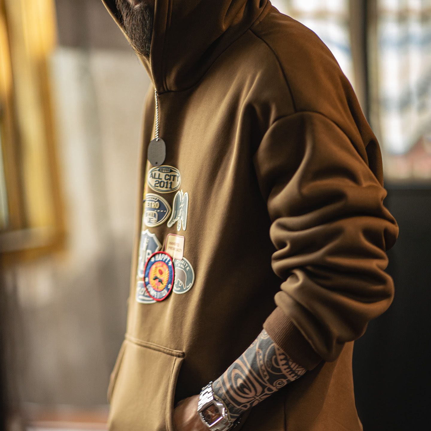 Maden Vintage hommes brodé Bad - Sherpa Hoodie Fleece avis et prix