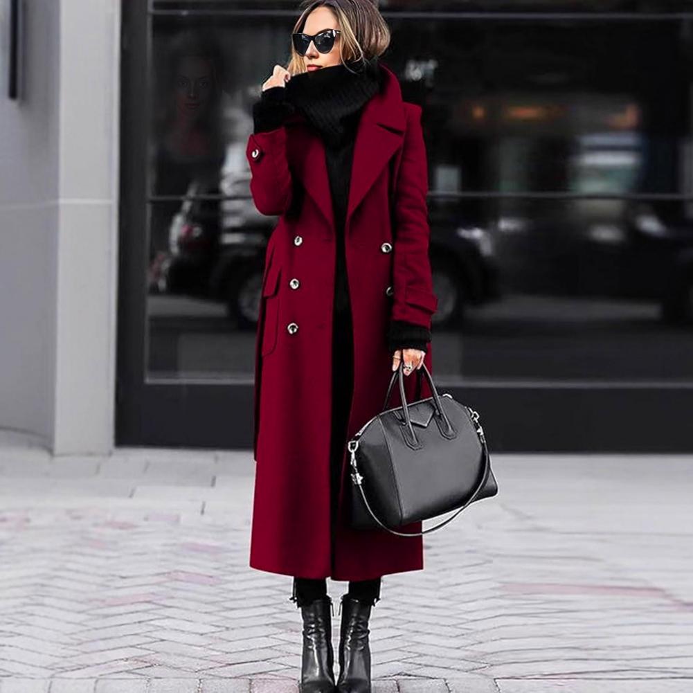 Manteau long à manches longues - Wool Coat Peacoat avis et prix