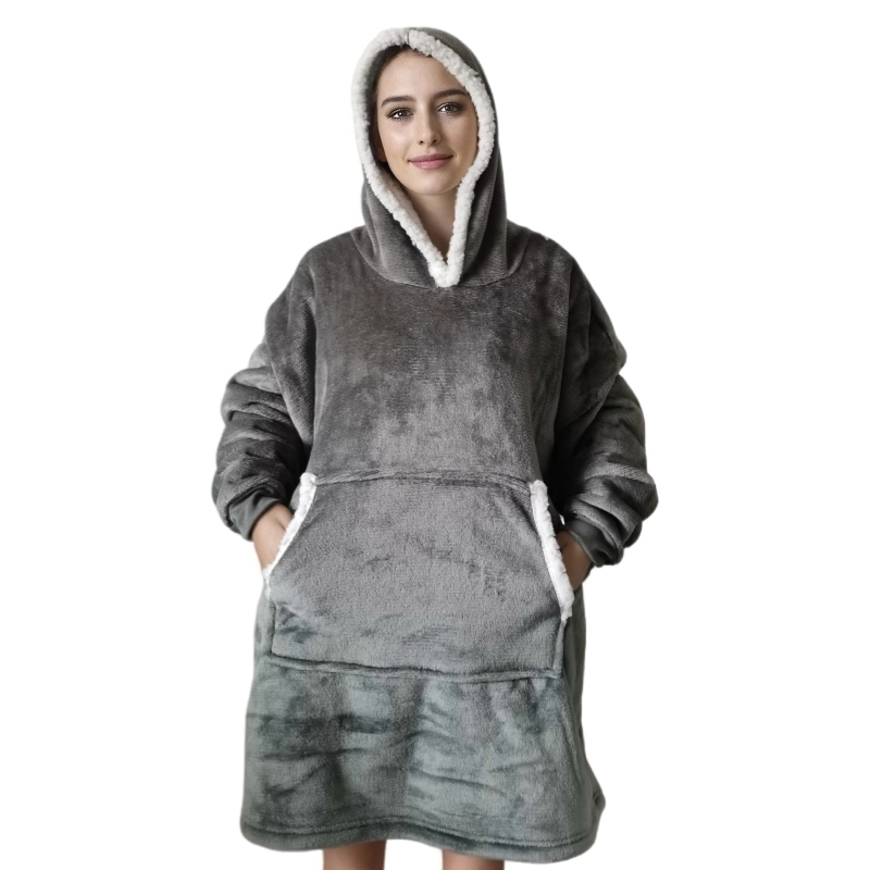 Couverture à capuche super dou - Sherpa Hoodie Fleece avis et prix