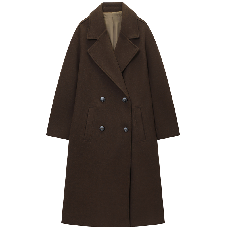 HXAO manteau femme marron Twee - Wool Coat Peacoat avis et prix