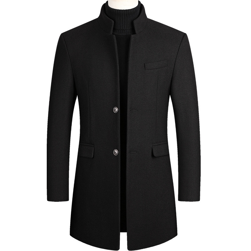 2025 nouveau Trench-Coat en la - Wool Coat Peacoat avis et prix