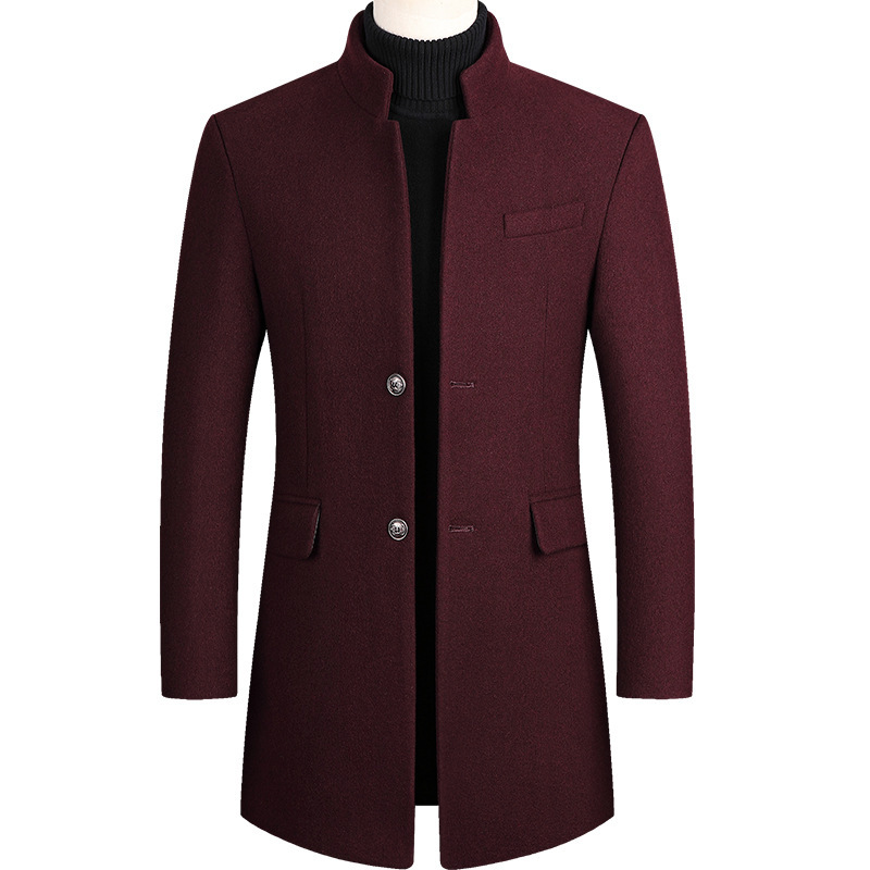 2025 nouveau Trench-Coat en la - Wool Coat Peacoat avis et prix