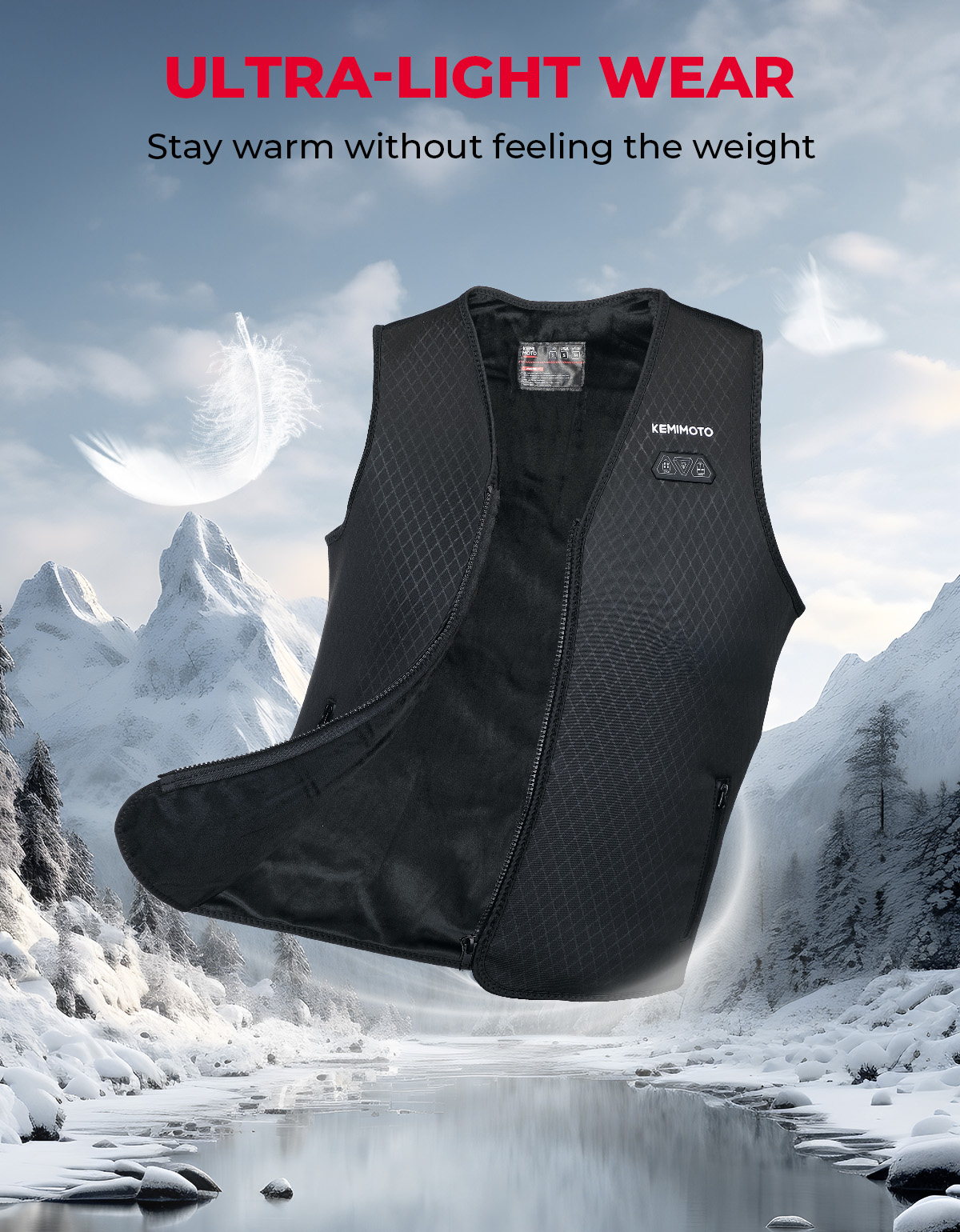 Gilet chauffant léger, aliment - Heated Vest Battery avis et prix