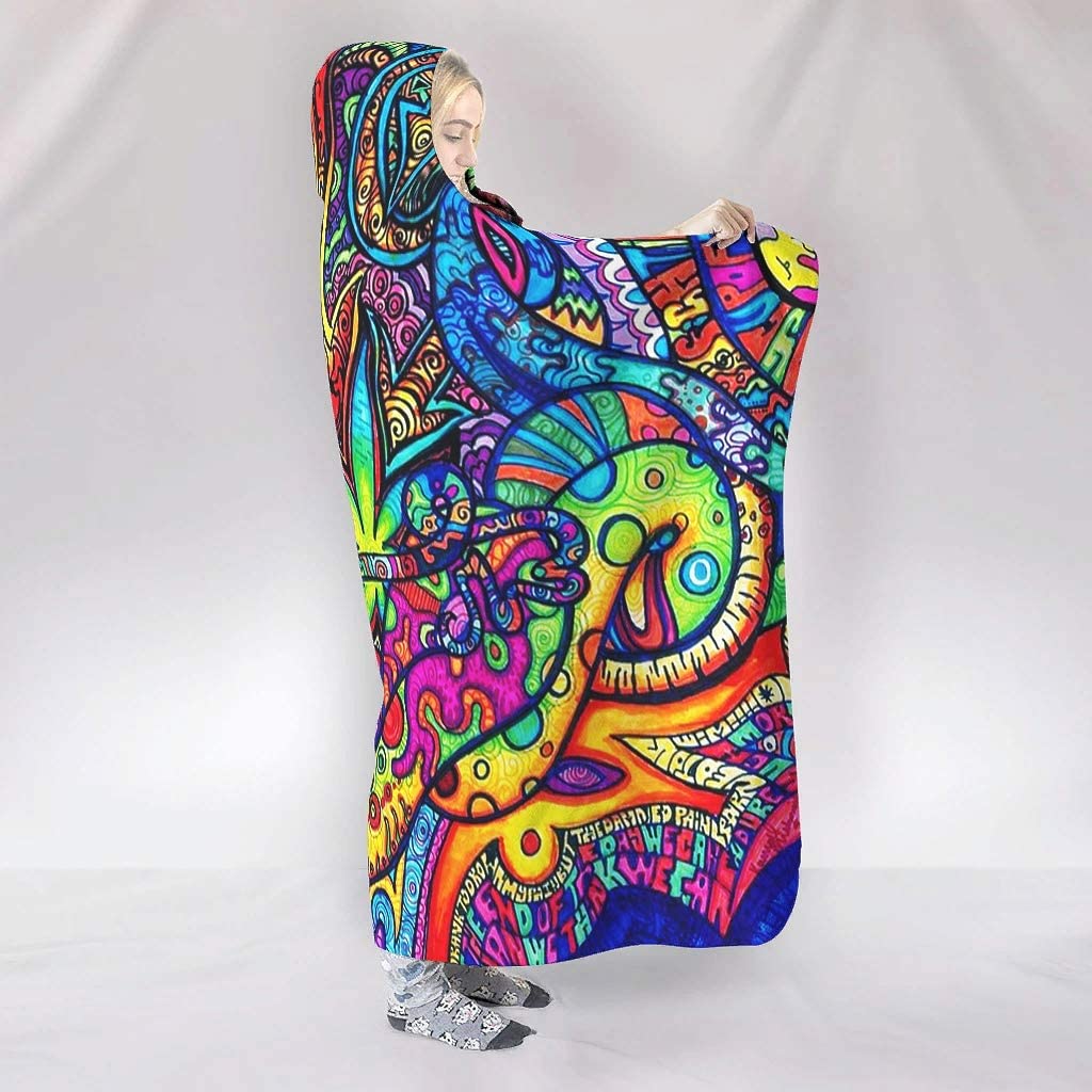 Couvertures à capuche arc-en-c - Sherpa Hoodie Fleece avis et prix