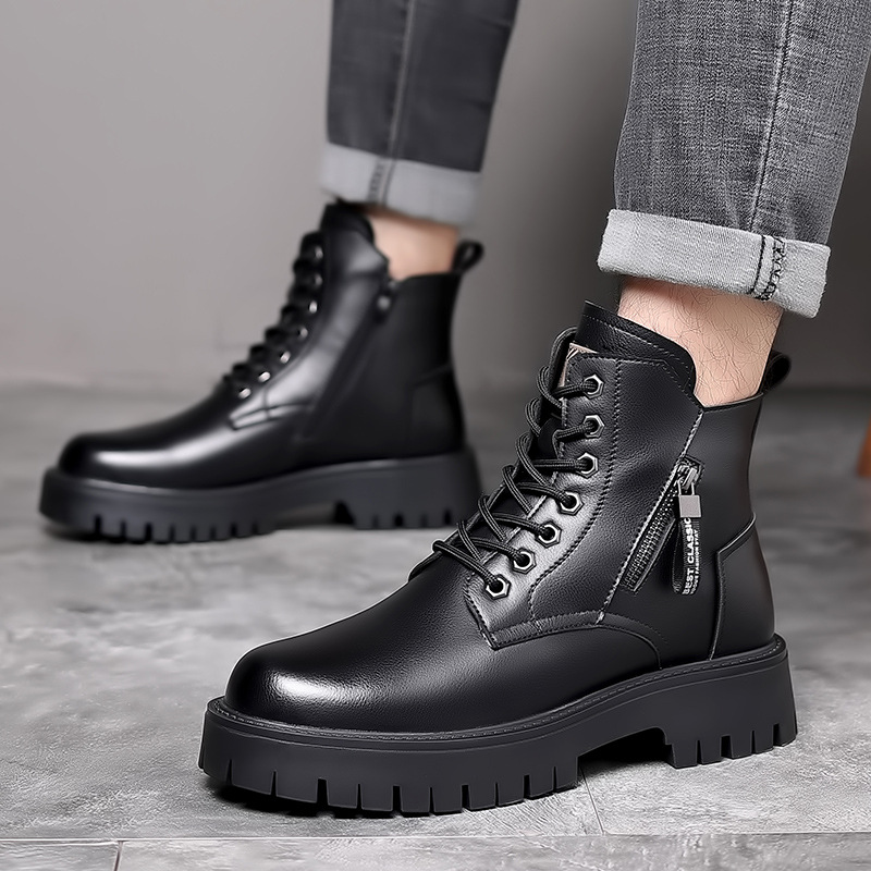 Hommes classiques en cuir véri - Waterproof Winter Boot avis et prix