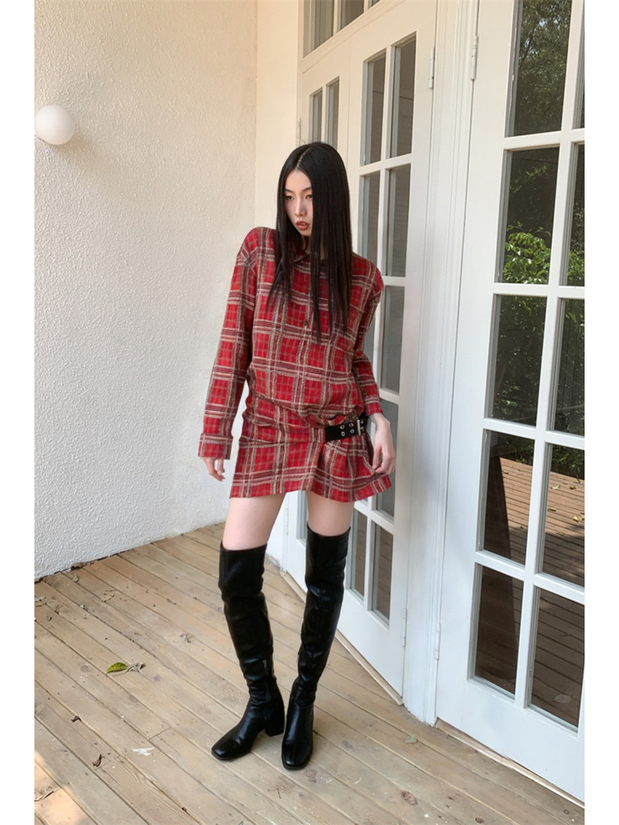 Robe chemise en flanelle à car - Flannel Shirt Lined avis et prix