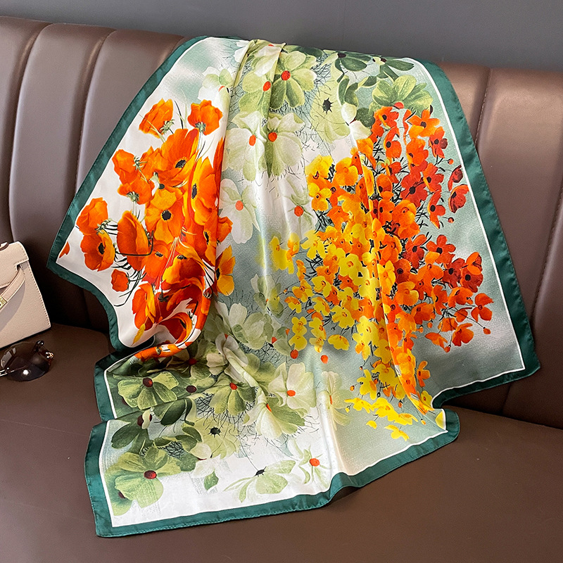 70x70 cm foulard en soie carré - Shawl Wrap Winter avis et prix