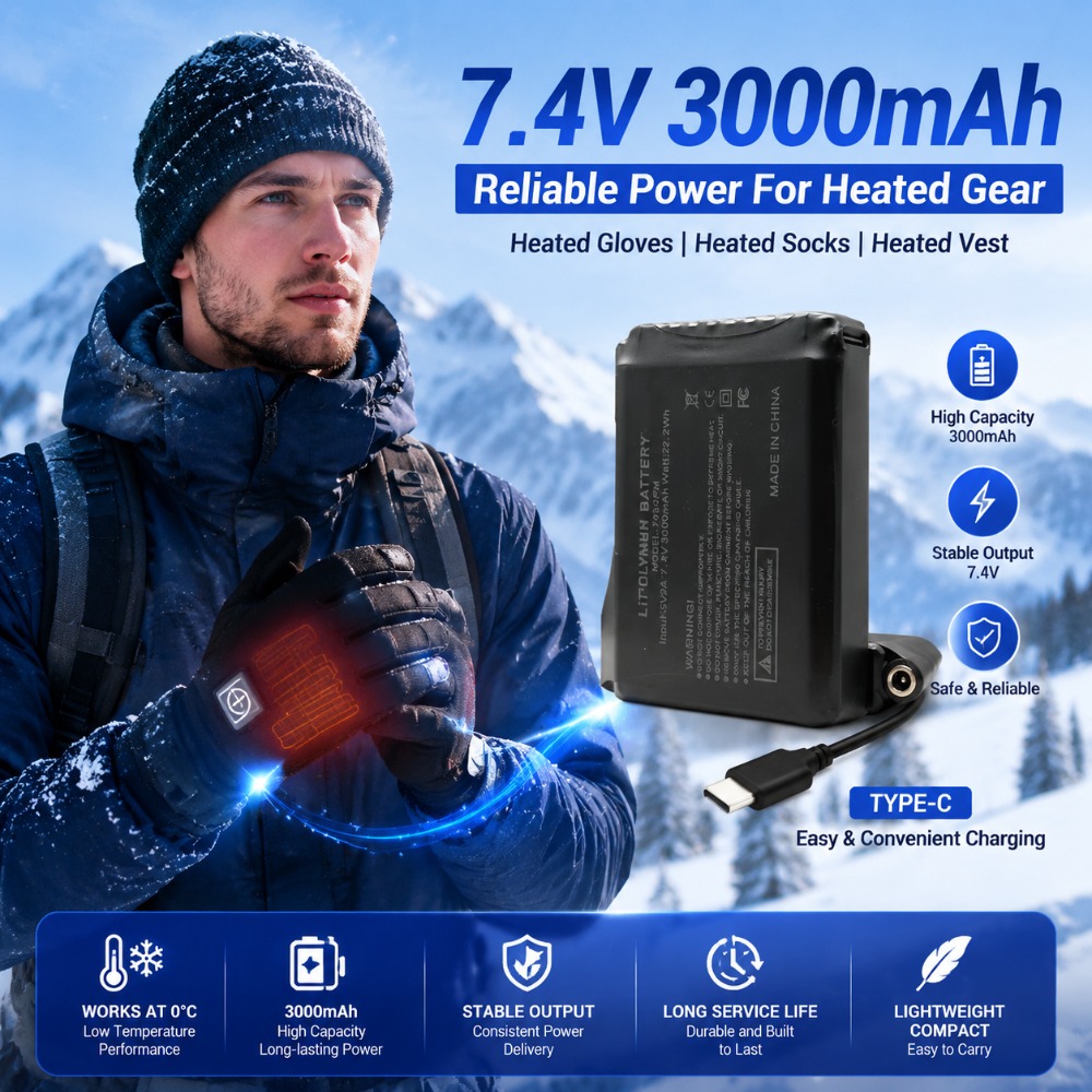 Batterie au lithium pour gants - Heated Vest Battery avis et prix