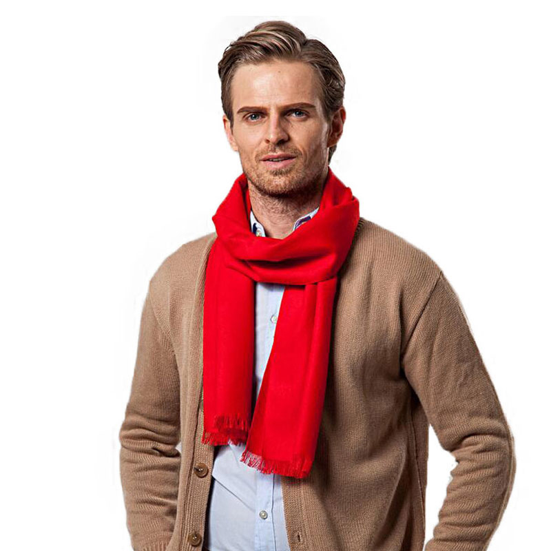 Écharpe monochrome en cachemir - Wool Scarf Men avis et prix