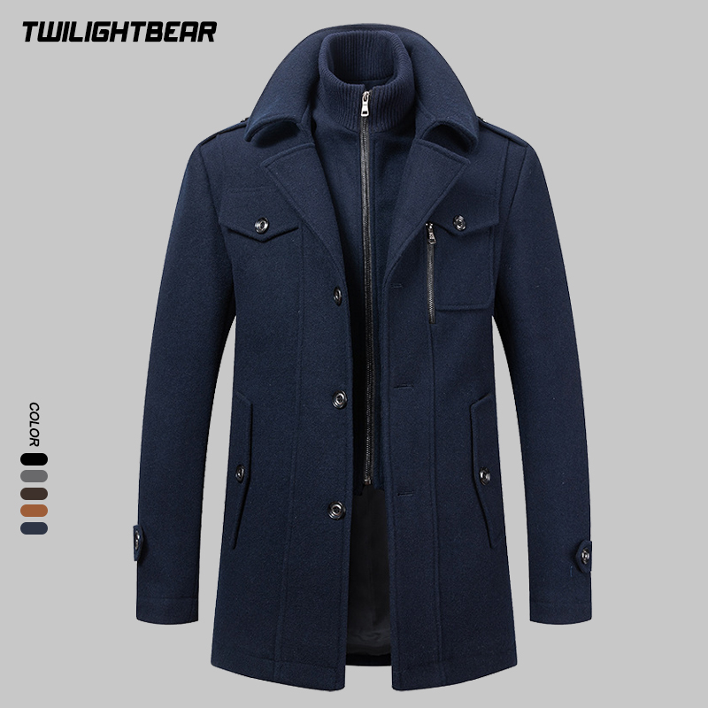 Manteau d'hiver en laine pour  - Wool Coat Peacoat avis et prix
