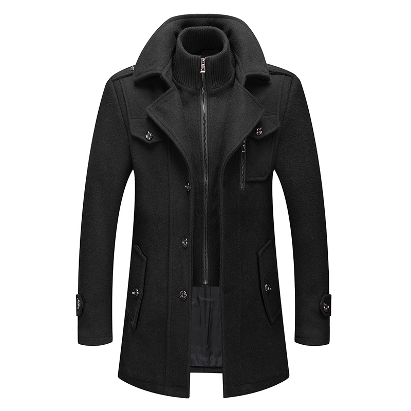 Manteau d'hiver en laine pour  - Wool Coat Peacoat avis et prix
