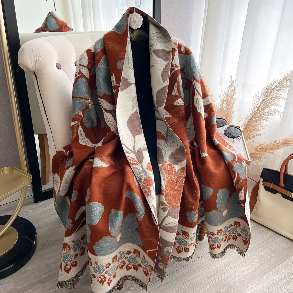Femmes épaissir luxe hiver Pai - Cashmere Pashmina Wrap avis et prix