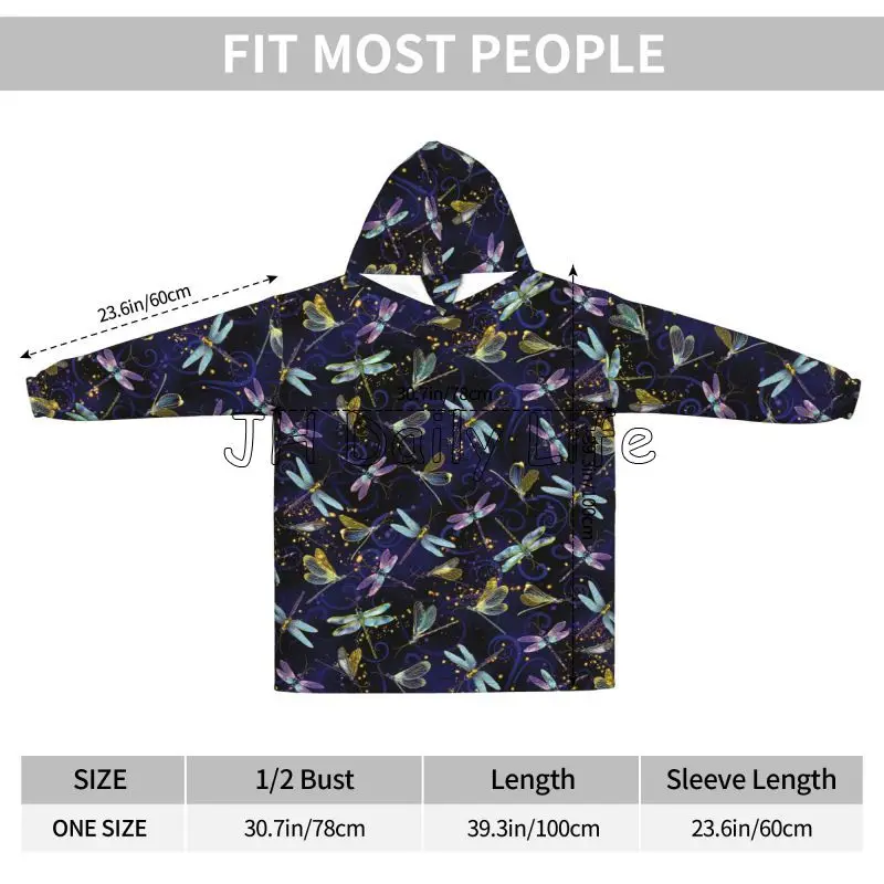 Dragonfly Galaxy – couverture  - Sherpa Hoodie Fleece avis et prix