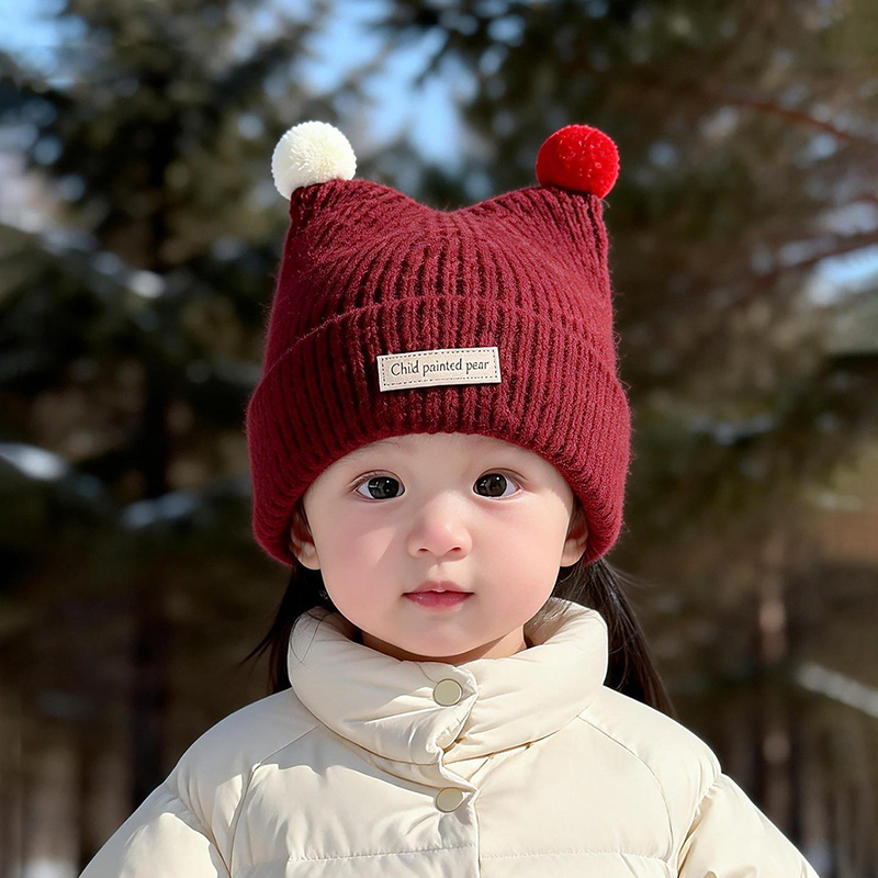 Bonnet tricoté pour bébé de 1  - Knit Beanie Hat Warm avis et prix
