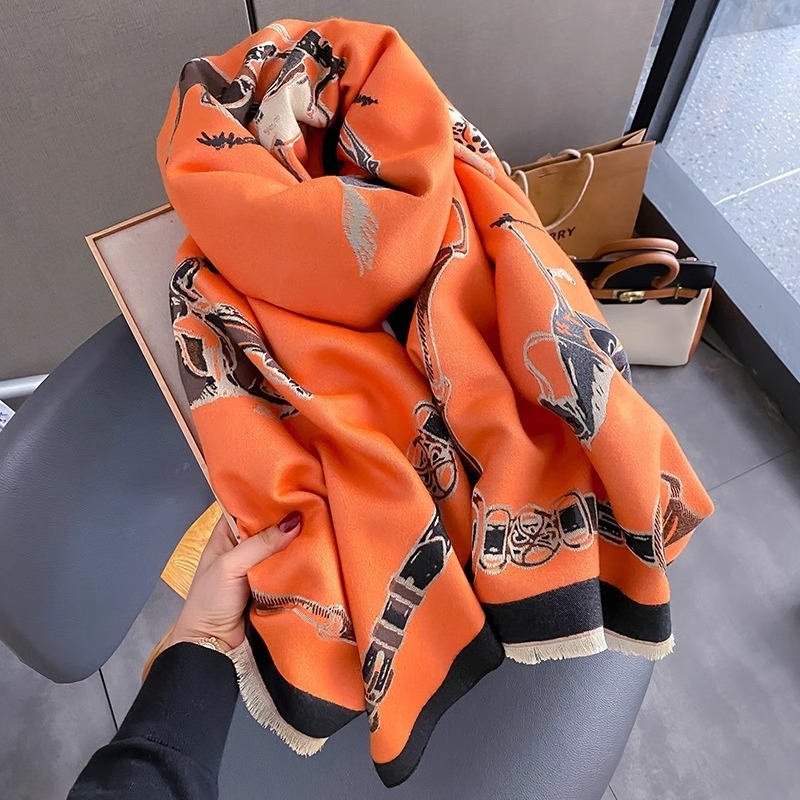 Écharpe rétro en Imitation cac - Wool Scarf Men avis et prix