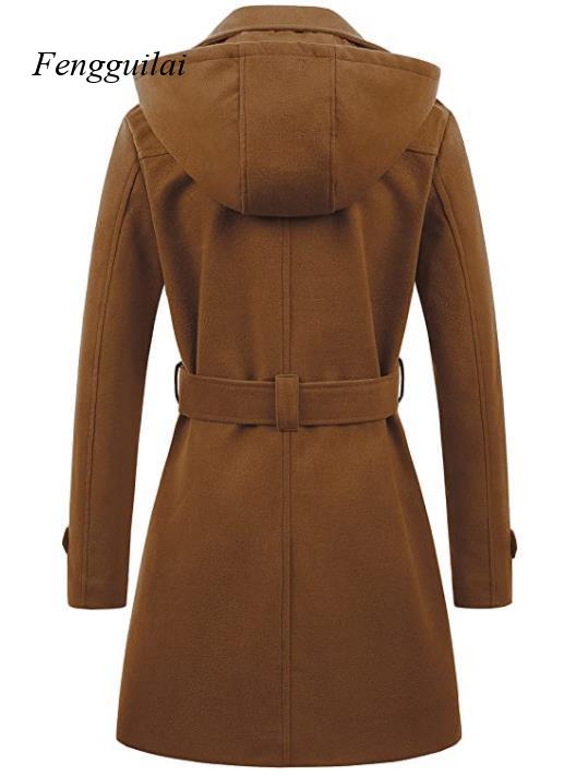 Manteau long en laine mélangée - Wool Coat Peacoat avis et prix