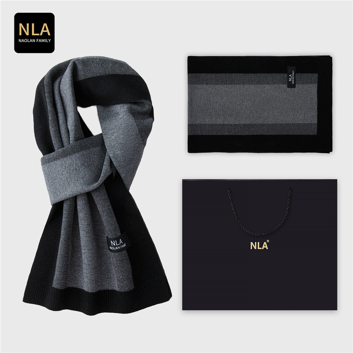 Coffret cadeau tricoté écharpe - Wool Scarf Men avis et prix