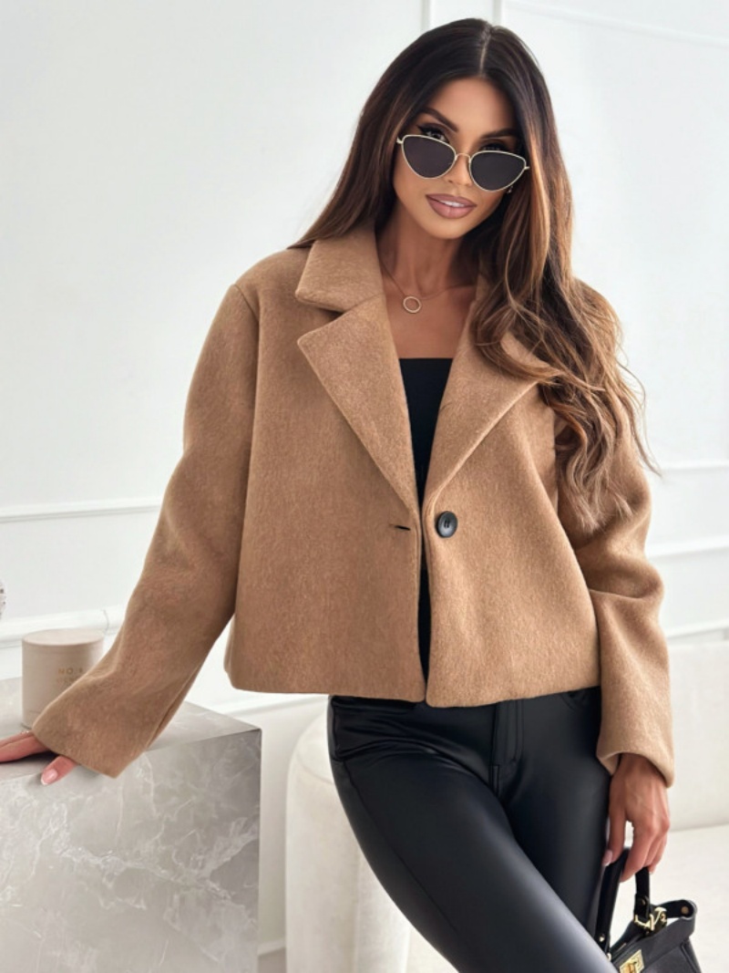 Manteau court et étroit pour f - Wool Coat Peacoat avis et prix