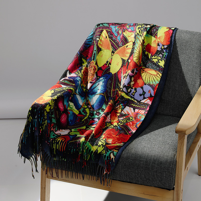 Marque de luxe peinture à l'hu - Cashmere Pashmina Wrap avis et prix
